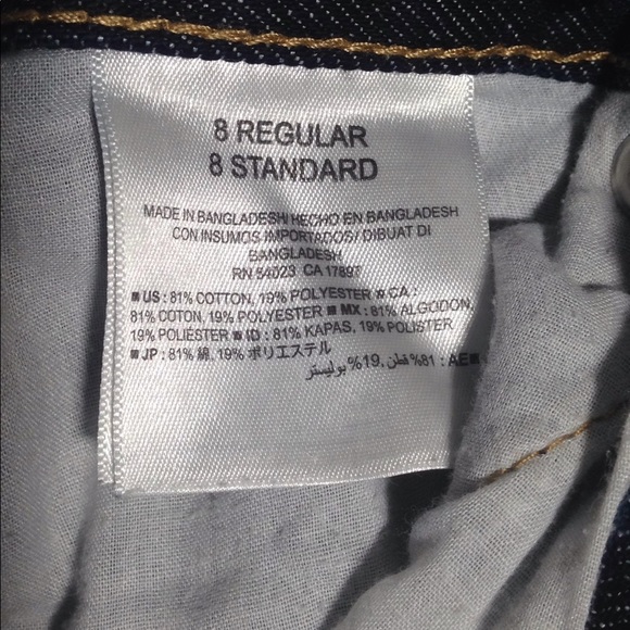 GIRL'S Old Navy Basic Skinny Dark Rinse Jeans 8 - Picture 5 of 6